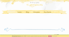 Desktop Screenshot of eltiempopasatupermaneces.com